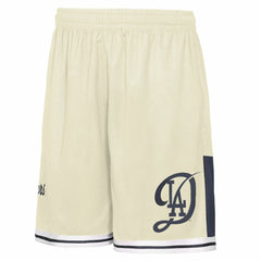 Los Angeles Dodgers Outerstuff Youth City Crew Fashion Shorts - Cream - MLB Lifestyle