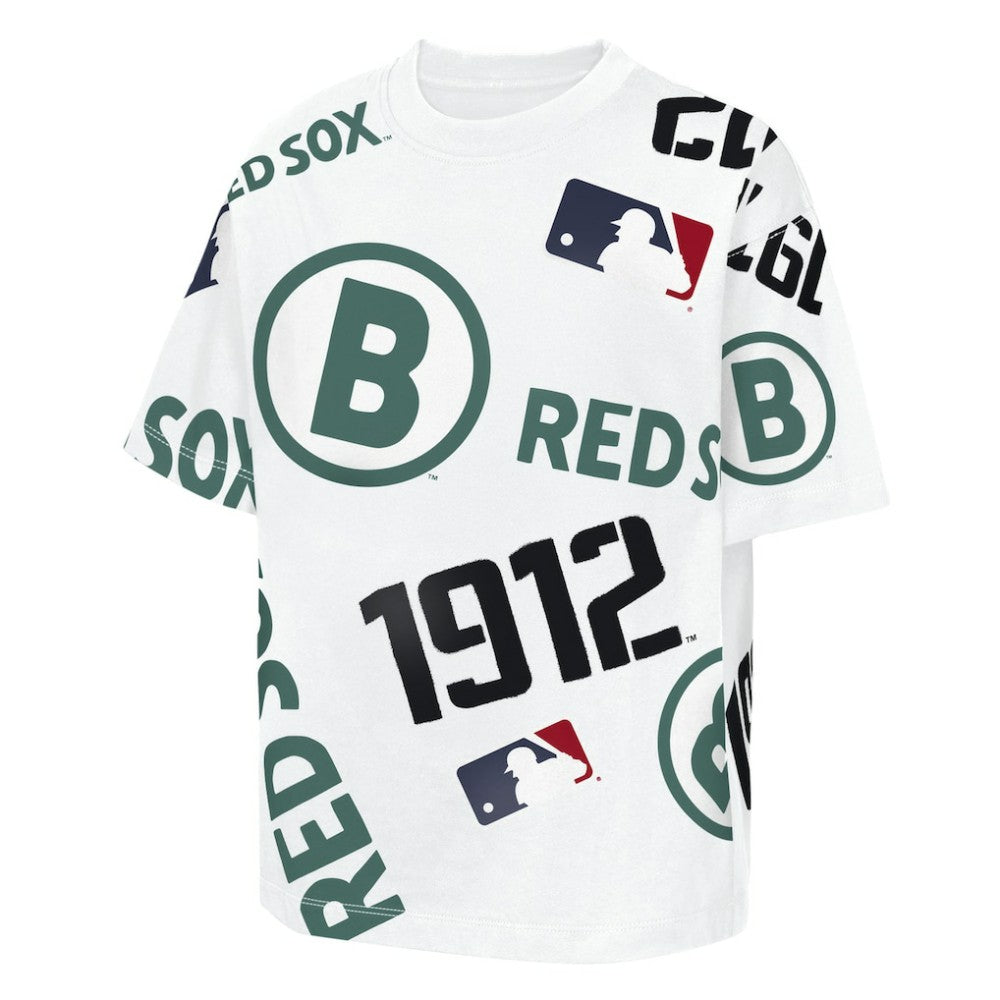 Boston Red Sox Outerstuff Youth Circus Catch T-Shirt - White - MLB Lifestyle