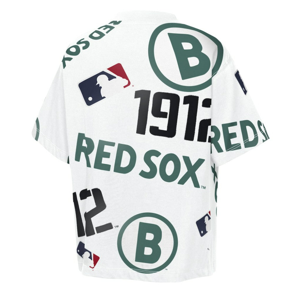 Boston Red Sox Outerstuff Youth Circus Catch T-Shirt - White - MLB Lifestyle
