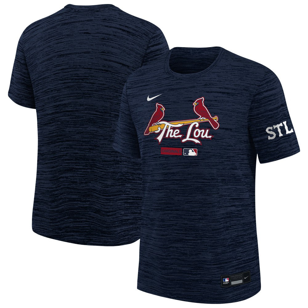 St. Louis Cardinals Nike Youth City Connect Authentic Collection Velocity Dri-FIT T-Shirt - Navy - Nike on Sale