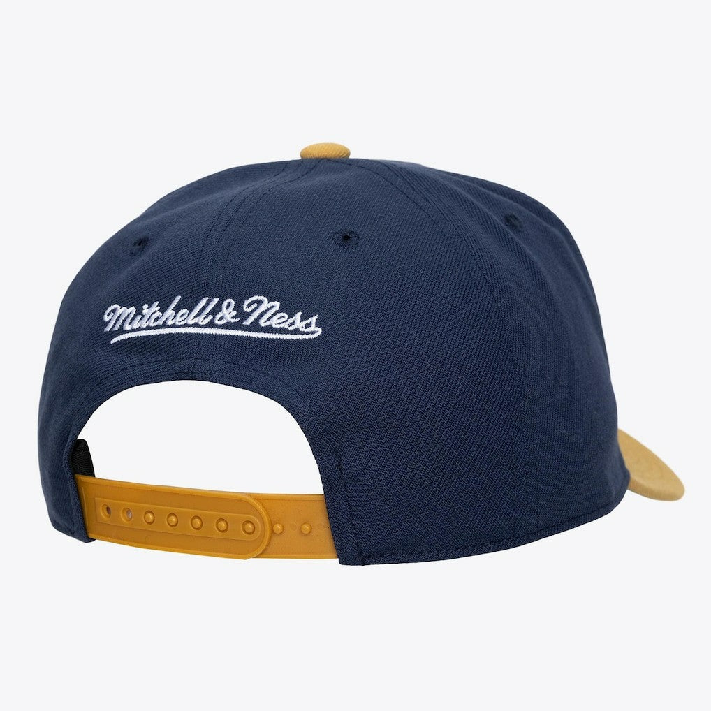 Denver Nuggets Legendary Home Pro Pinch Snapback Hat Navy | Mitchell & Ness online