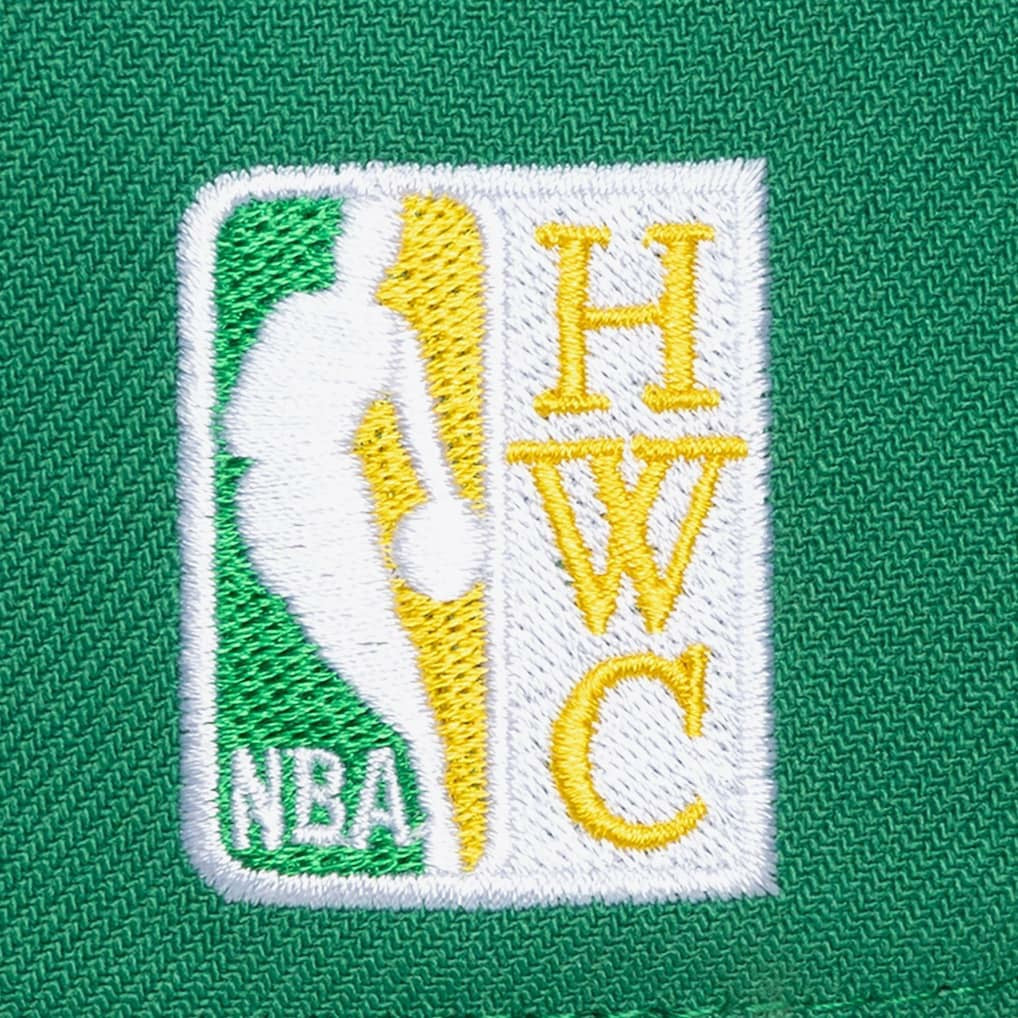 Boston Celtics Legendary Home Pro Pinch Snapback Hat Kelly Green | Mitchell & Ness online