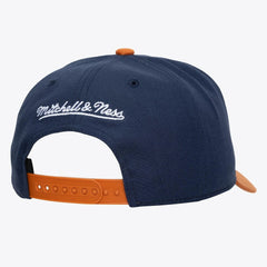 Golden State Warriors Legendary Home Pro Pinch Snapback Hat for sale Navy | Mitchell & Ness outlet