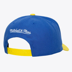 Golden State Warriors Legendary Home Pro Pinch Snapback Hat for sale White | Mitchell & Ness