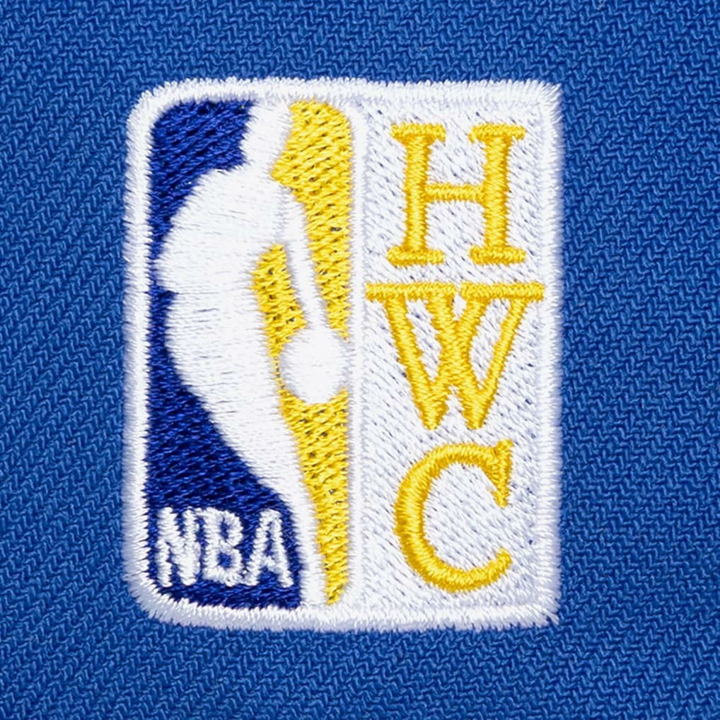 Golden State Warriors Legendary Home Pro Pinch Snapback Hat for sale White | Mitchell & Ness