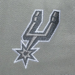 San Antonio Spurs Thunderstorm Head Coach Pro Crown Snapback Hat Gray | Mitchell & Ness for sale