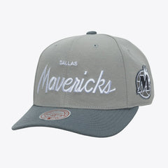 Dallas Mavericks Thunderstorm Head Coach Pro Crown Snapback Hat for sale Gray | Mitchell & Ness discount
