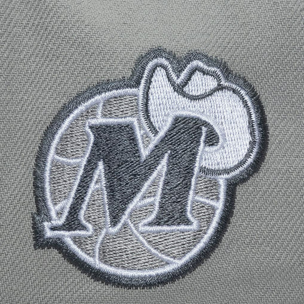Dallas Mavericks Thunderstorm Head Coach Pro Crown Snapback Hat for sale Gray | Mitchell & Ness discount