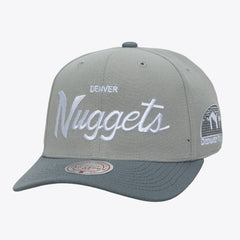 Denver Nuggets Thunderstorm Head Coach Pro Crown Snapback Hat for sale Gray | Mitchell & Ness online