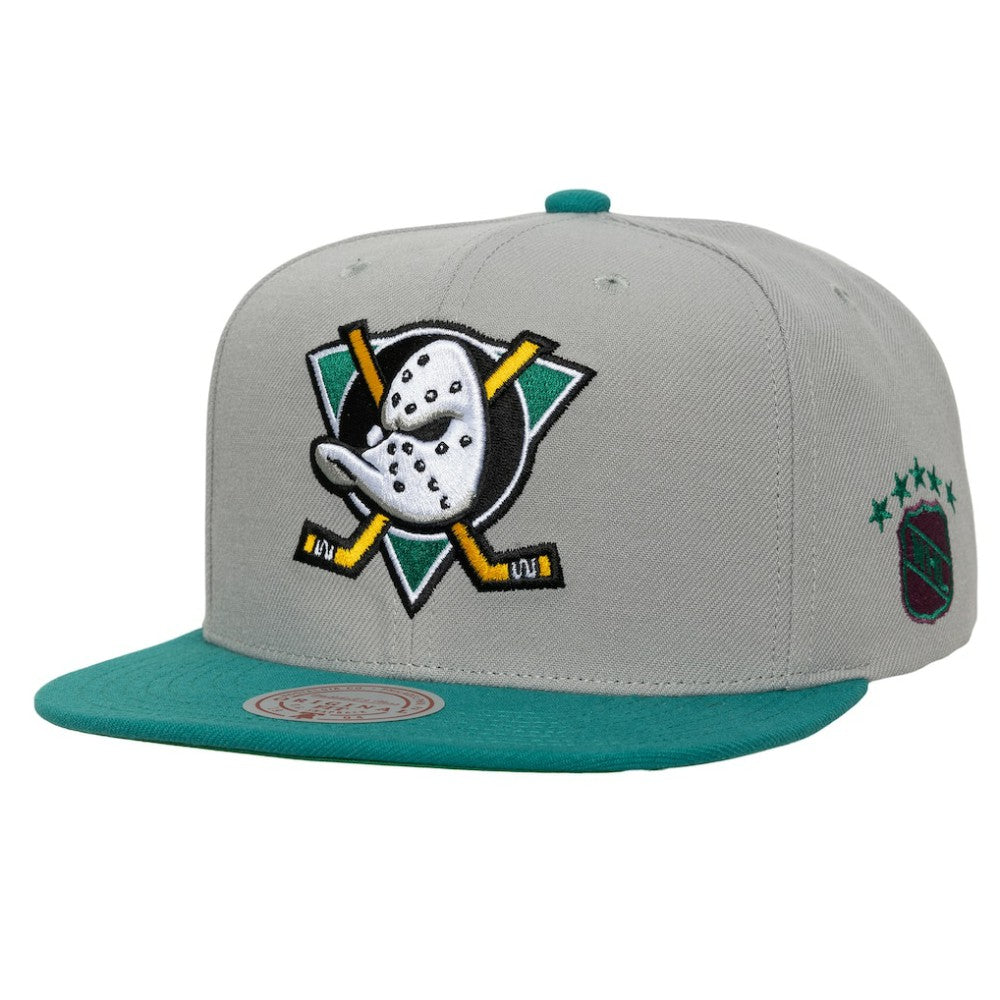 Anaheim Ducks Mitchell & Ness Legendary Away Snapback Hat - Gray - NHL 203263566