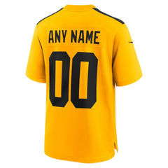 Nike Pittsburgh Steelers Alternate 1933 Throwback Game Custom Jersey Gold