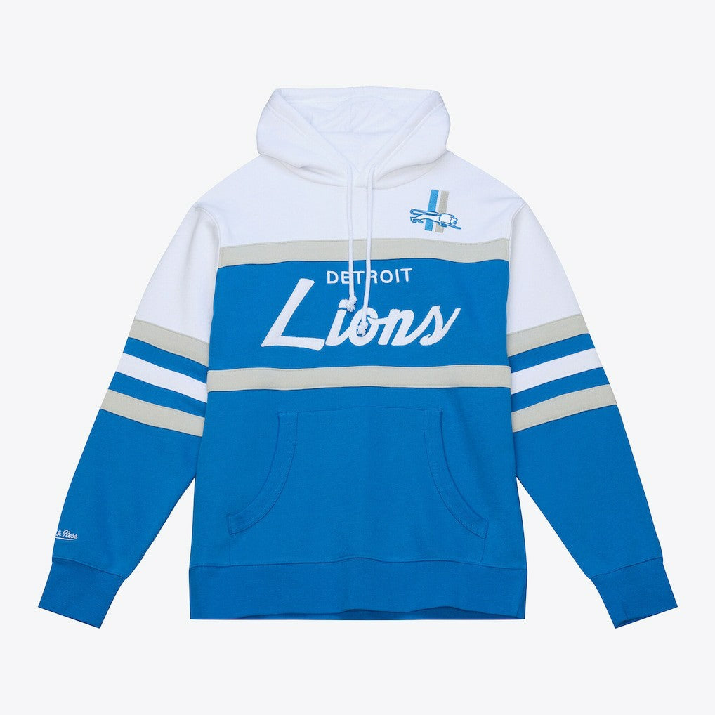 Mitchell & Ness Detroit Lions Head Coach Hoodie Blue