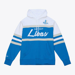Mitchell & Ness Detroit Lions Head Coach Hoodie Blue
