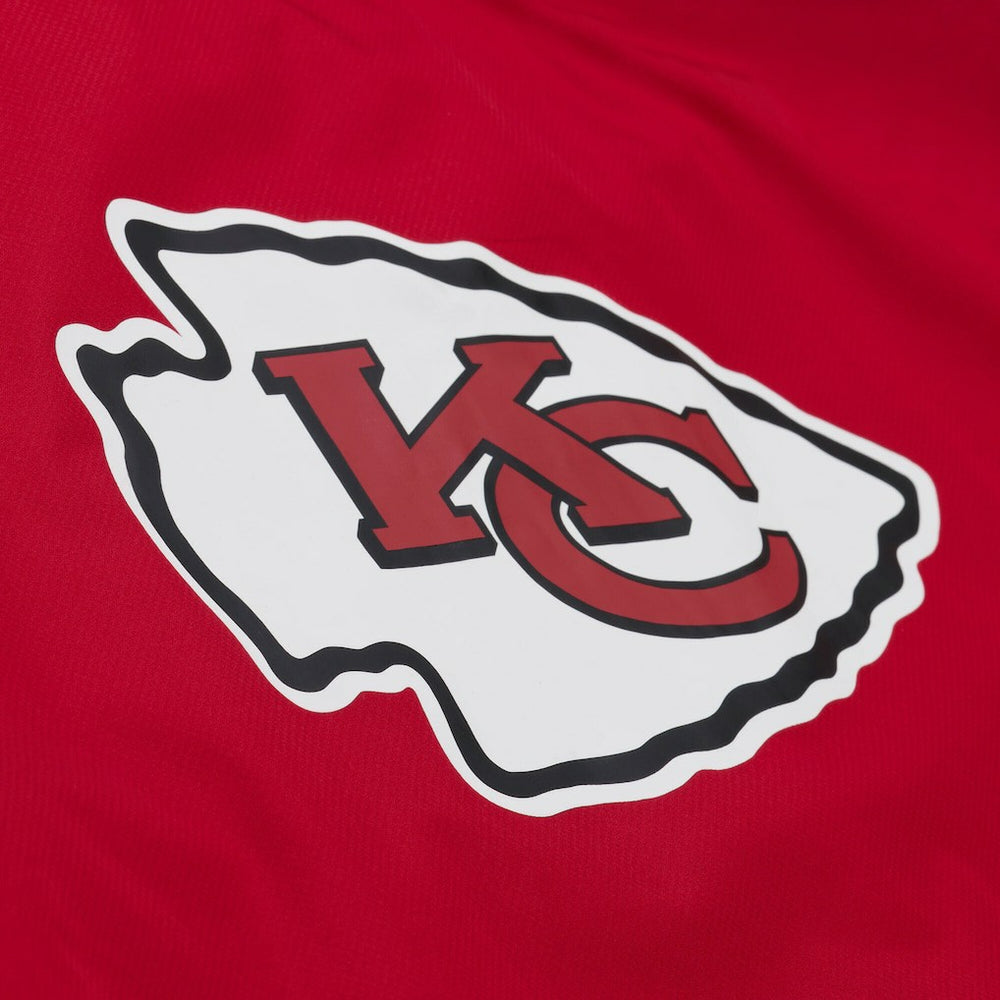 Mitchell & Ness Kansas City Chiefs Coaches Full-Snap Hooded Windbreaker Jacket Red