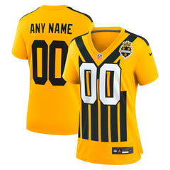 Nike Pittsburgh Steelers Women's Alternate 1933 Throwback Game Custom Jersey Gold