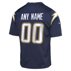 Nike Los Angeles Chargers Youth Alternate Super Chargers Game Custom Jersey Navy