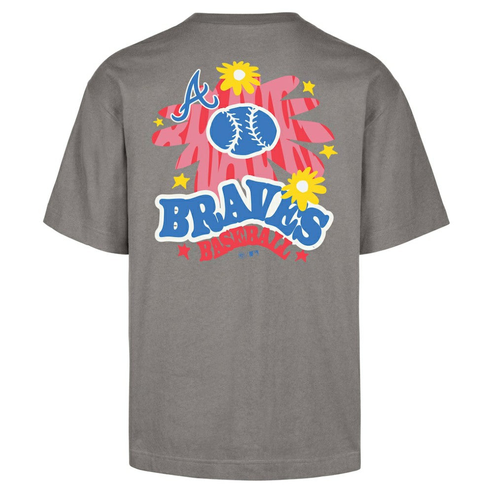 Atlanta Braves '47 Flora Foundation T-Shirt - Gray - 47 brand Lifestyle