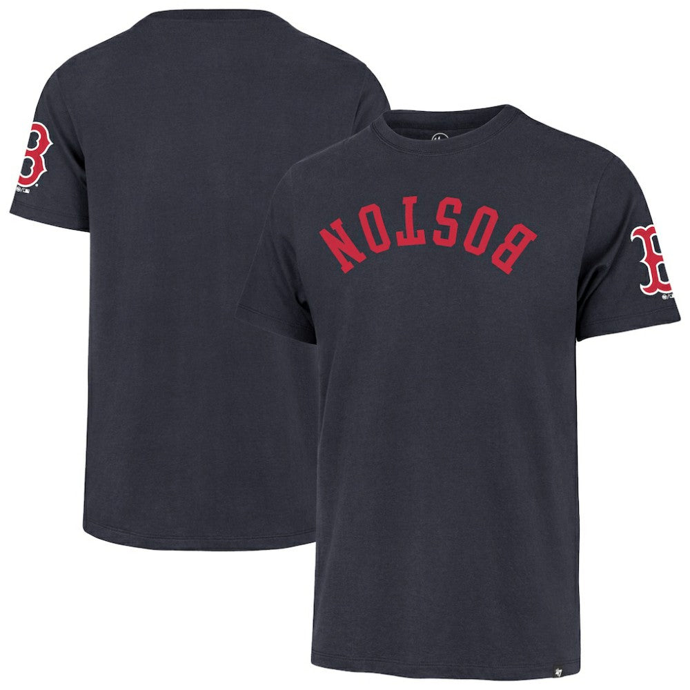 Boston Red Sox '47 Upside Down Two-Peat Franklin T-Shirt - Navy - 47 brand Lifestyle