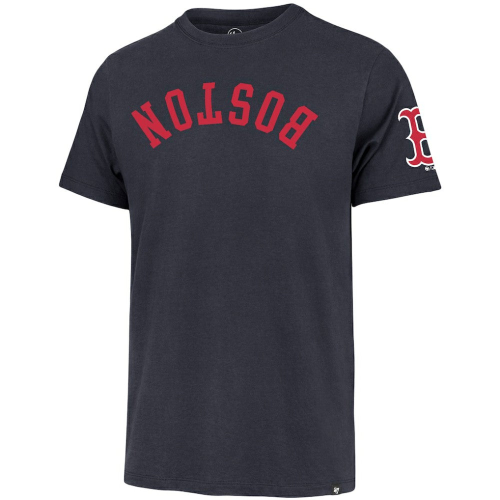 Boston Red Sox '47 Upside Down Two-Peat Franklin T-Shirt - Navy - 47 brand Lifestyle