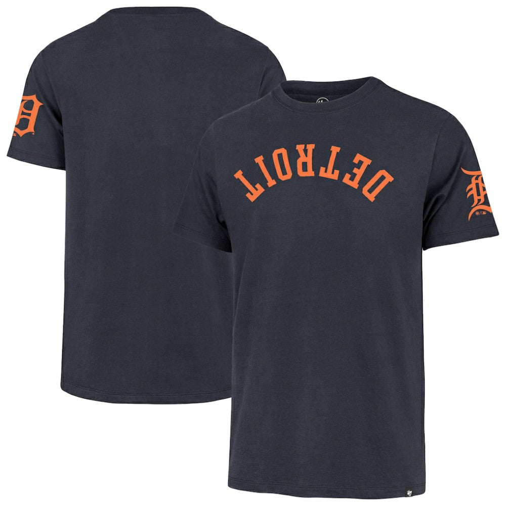 Detroit Tigers '47 Upside Down Two-Peat Franklin T-Shirt - Navy - 47 brand Lifestyle