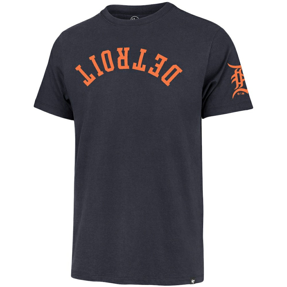 Detroit Tigers '47 Upside Down Two-Peat Franklin T-Shirt - Navy - 47 brand Lifestyle