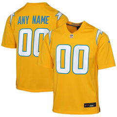 Nike Los Angeles Chargers Youth Alternate Charger Power Game Custom Jersey Gold