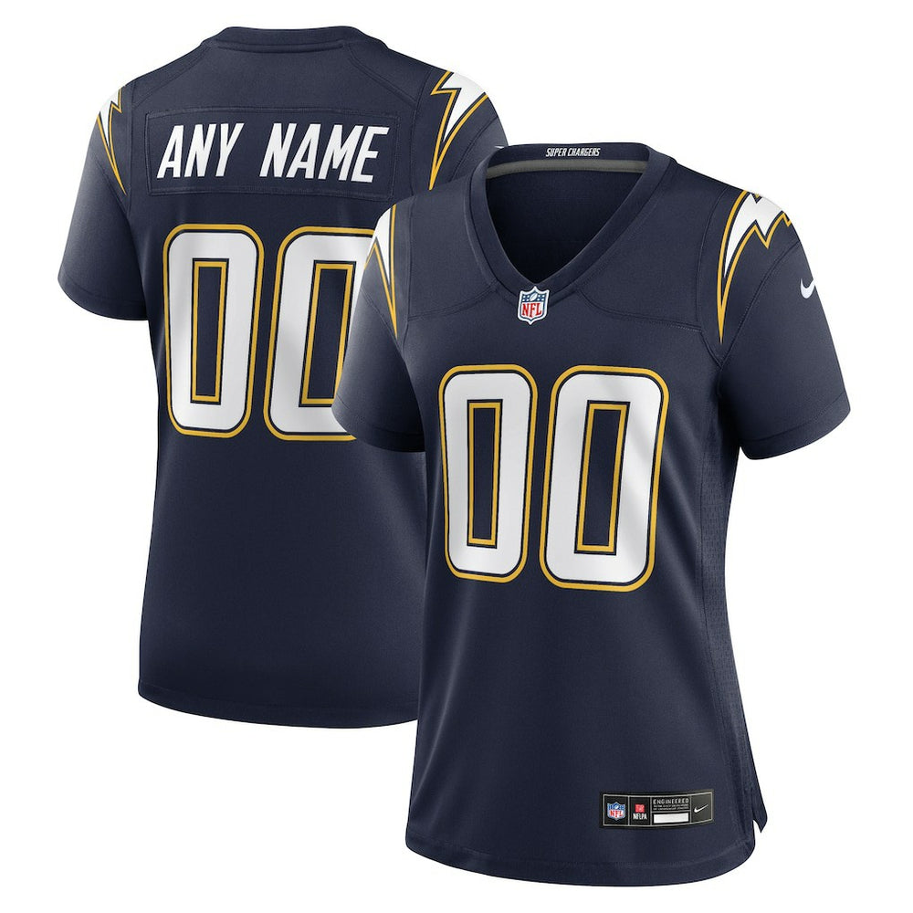 Nike Los Angeles Chargers Women's Alternate Super Chargers Game Custom Jersey Navy