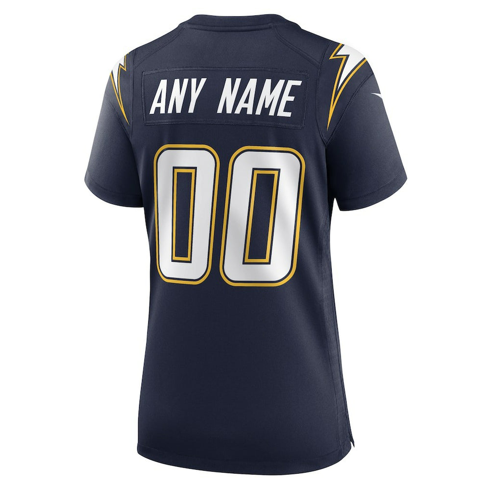 Nike Los Angeles Chargers Women's Alternate Super Chargers Game Custom Jersey Navy