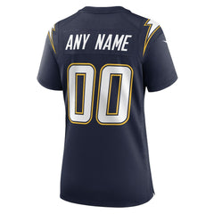 Nike Los Angeles Chargers Women's Alternate Super Chargers Game Custom Jersey Navy