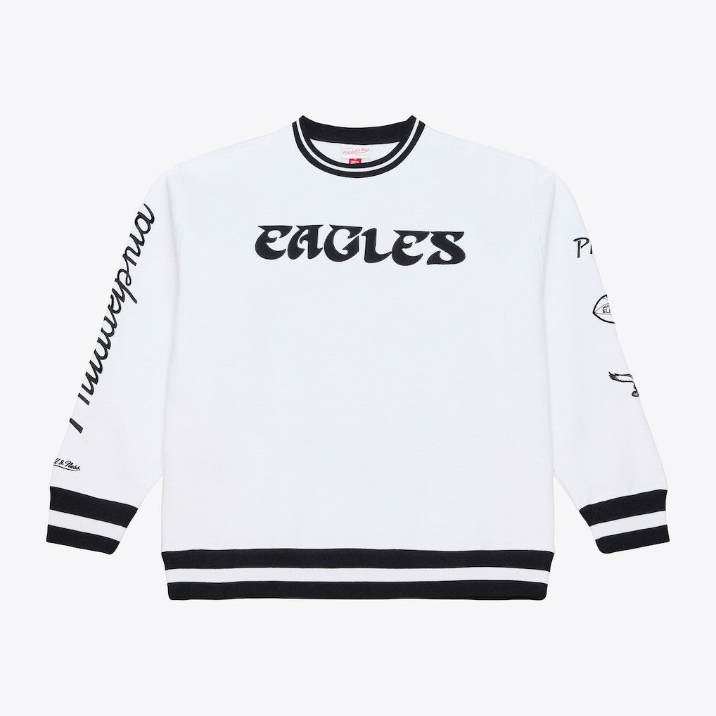 Mitchell & Ness Philadelphia Eagles Arctic Fleece Sweatshirt White