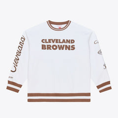 Mitchell & Ness Cleveland Browns Arctic Fleece Sweatshirt White