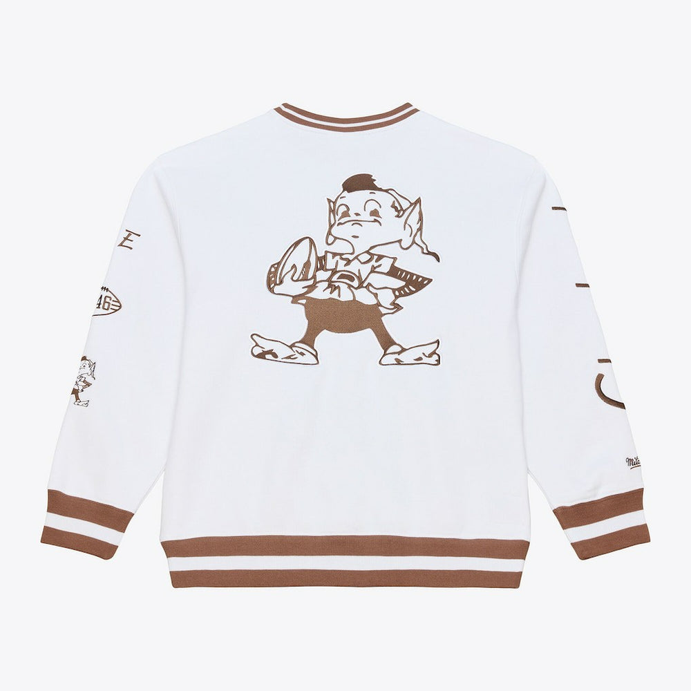 Mitchell & Ness Cleveland Browns Arctic Fleece Sweatshirt White