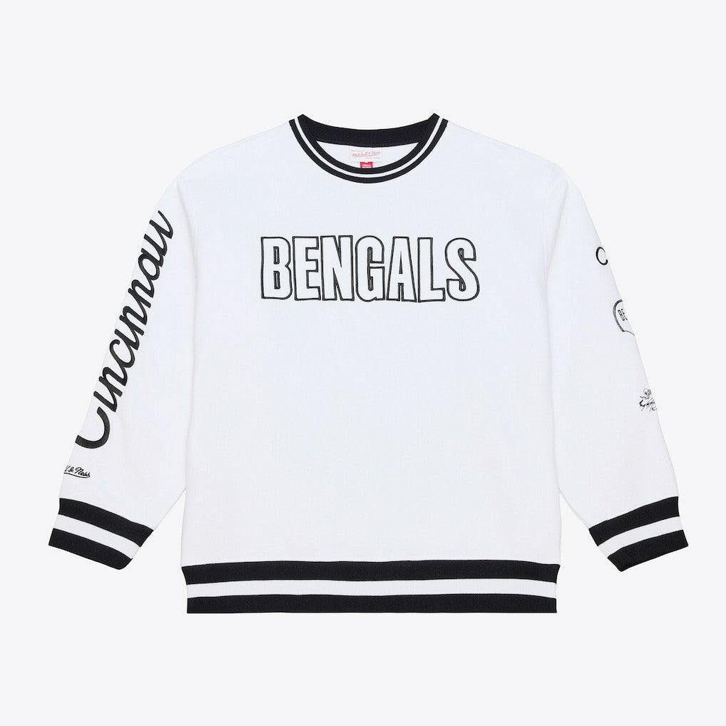 Mitchell & Ness Cincinnati Bengals Arctic Fleece Sweatshirt White