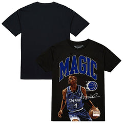 Penny Hardaway Orlando Magic Hardwood Classics Player Arch T-Shirt Black | Mitchell & Ness