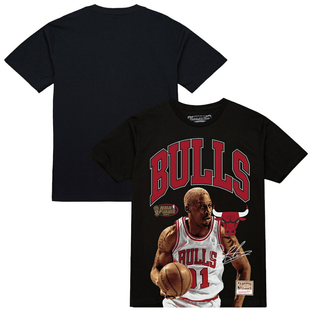 Dennis Rodman Chicago Bulls Hardwood Classics Player Arch T-Shirt for sale Black | Mitchell & Ness discount
