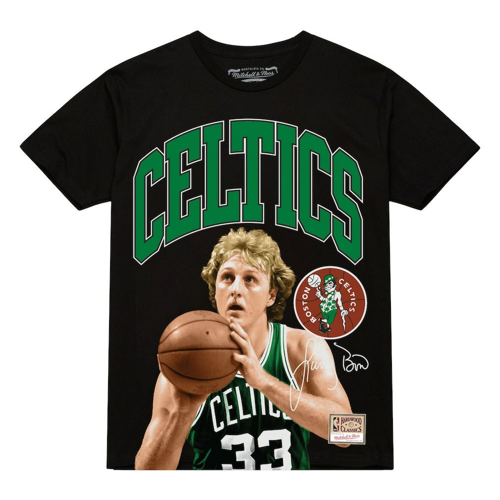 Larry Bird Boston Celtics Hardwood Classics Player Arch T-Shirt Black | Mitchell & Ness Near Me