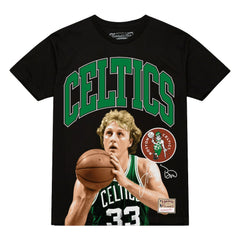 Larry Bird Boston Celtics Hardwood Classics Player Arch T-Shirt Black | Mitchell & Ness Near Me
