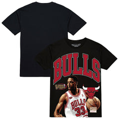 Scottie Pippen Chicago Bulls Hardwood Classics Player Arch T-Shirt for sale Black | Mitchell & Ness online