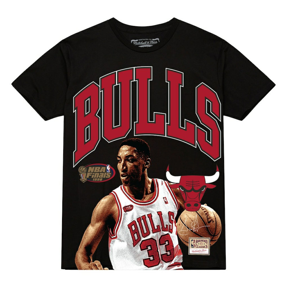 Scottie Pippen Chicago Bulls Hardwood Classics Player Arch T-Shirt for sale Black | Mitchell & Ness online
