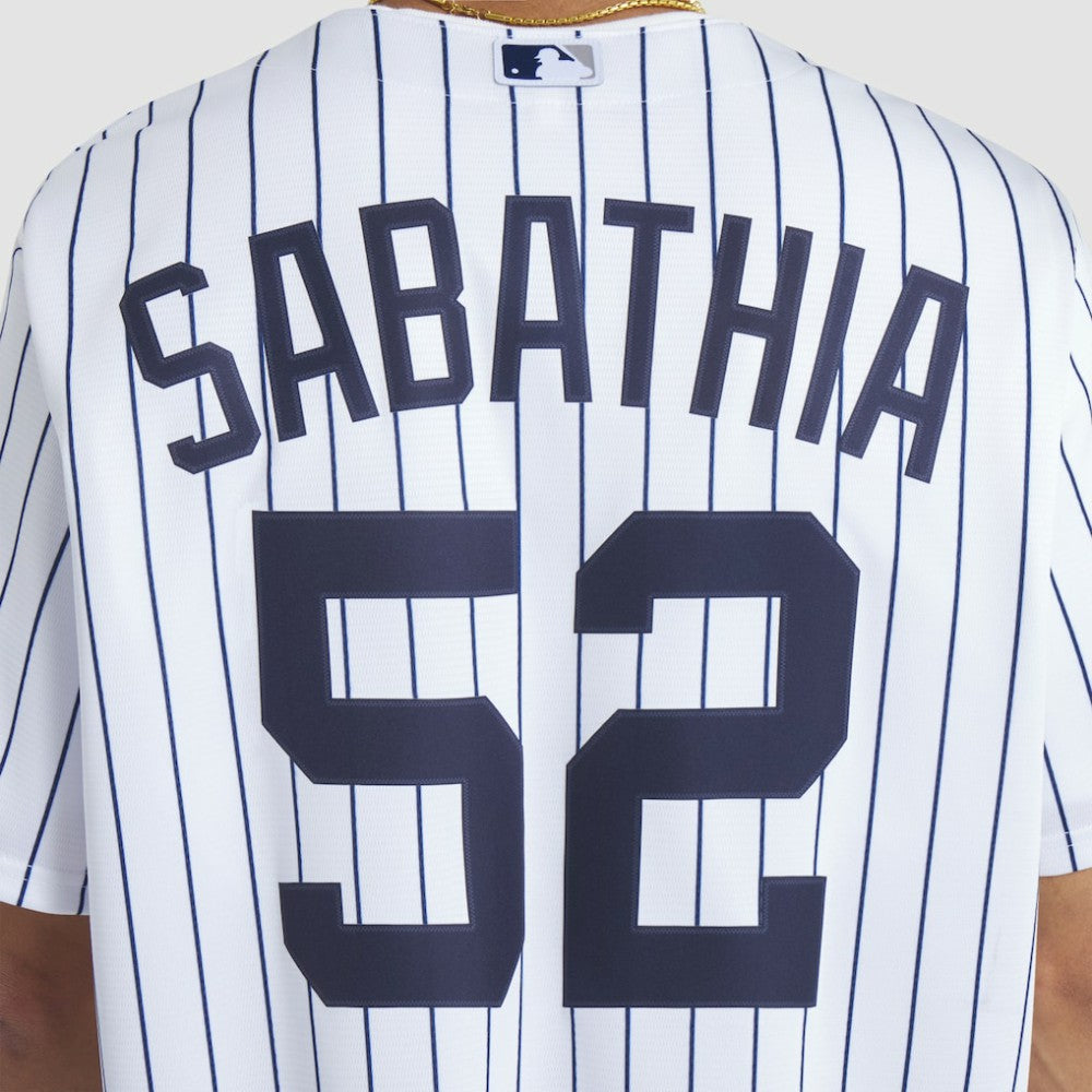 CC Sabathia New York Yankees Nike 2025 Baseball Hall of Fame Name & Number Retired Replica Jersey - White - Nike Lifestyle