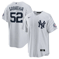 CC Sabathia New York Yankees Nike 2025 Baseball Hall of Fame Name & Number Retired Replica Jersey - White - Nike Lifestyle