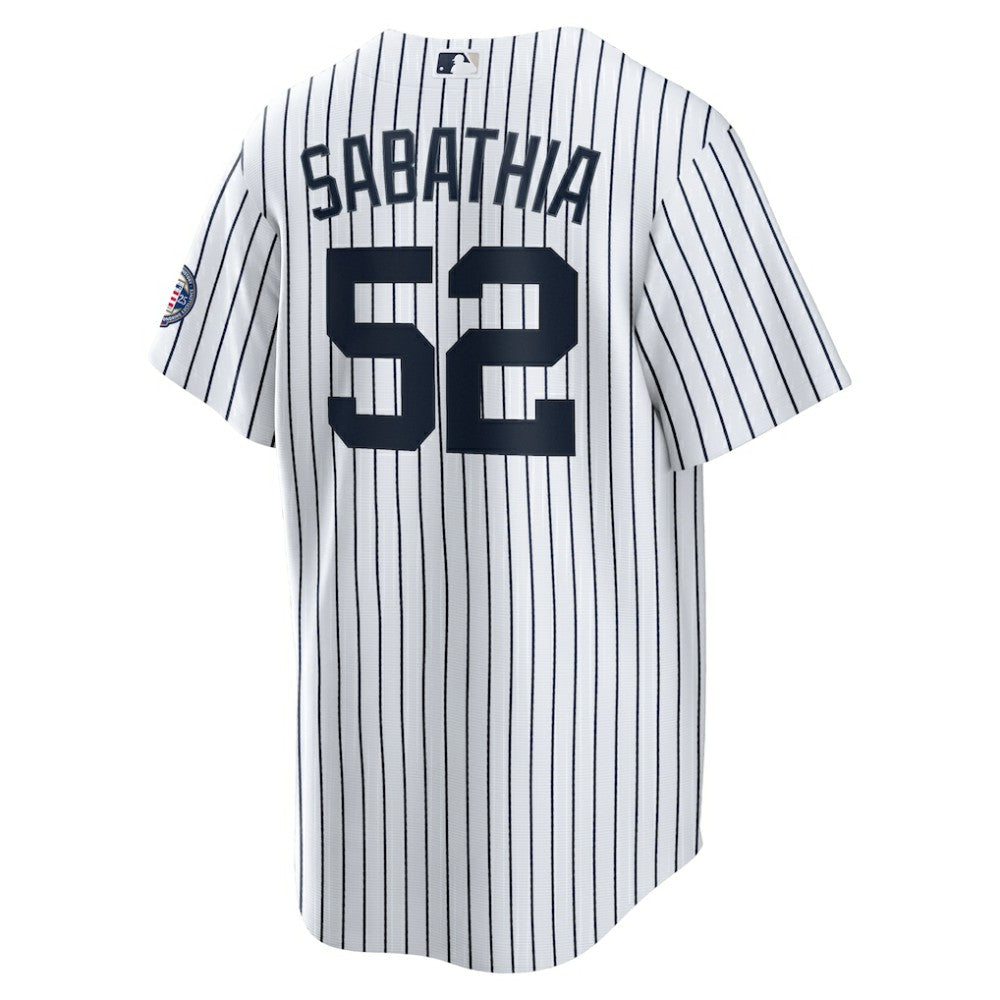 CC Sabathia New York Yankees Nike 2025 Baseball Hall of Fame Name & Number Retired Replica Jersey - White - Nike Lifestyle
