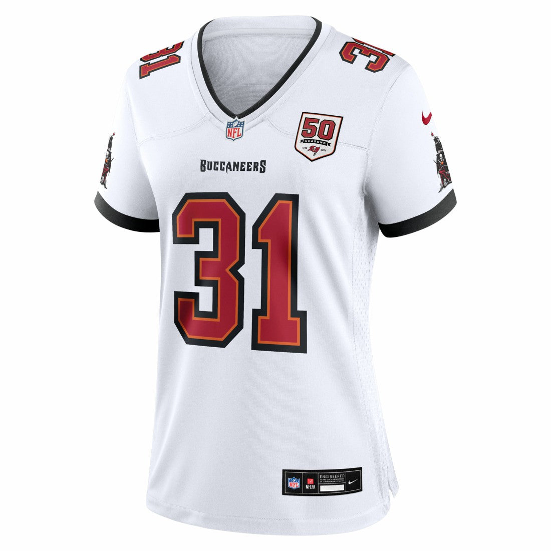 Nike Antoine Winfield Jr. Tampa Bay Buccaneers Women's 50th Season Patch Game Jersey White