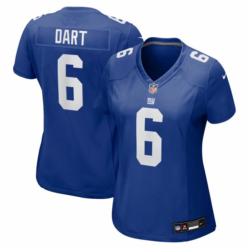 Nike Jaxson Dart New York Giants Women's Team Game Jersey Royal