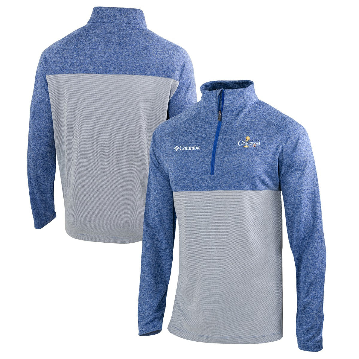 Oklahoma City Thunder 2025 NBA Finals Champions Rockin' It Raglan Omni-Wick Quarter-Zip Pullover Blue | Columbia online