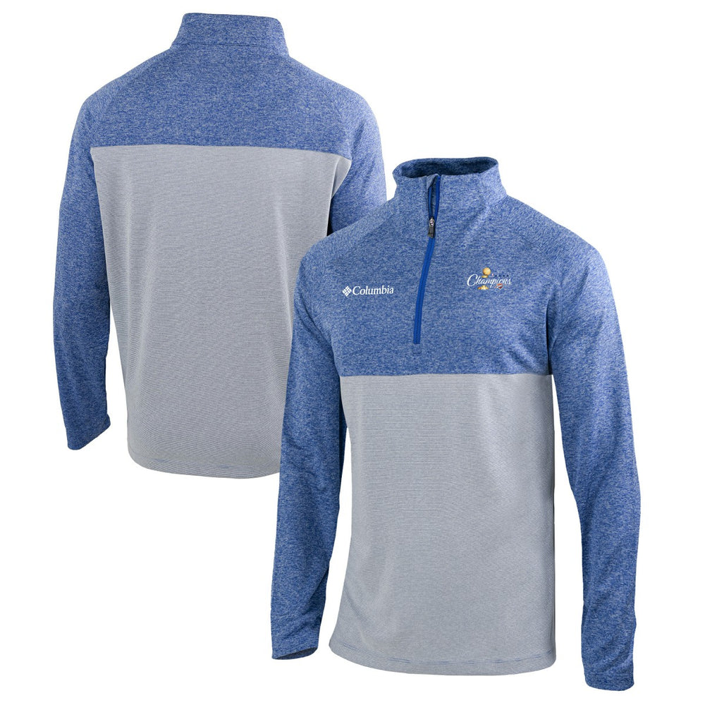 Oklahoma City Thunder 2025 NBA Finals Champions Rockin' It Raglan Omni-Wick Quarter-Zip Pullover Blue | Columbia online