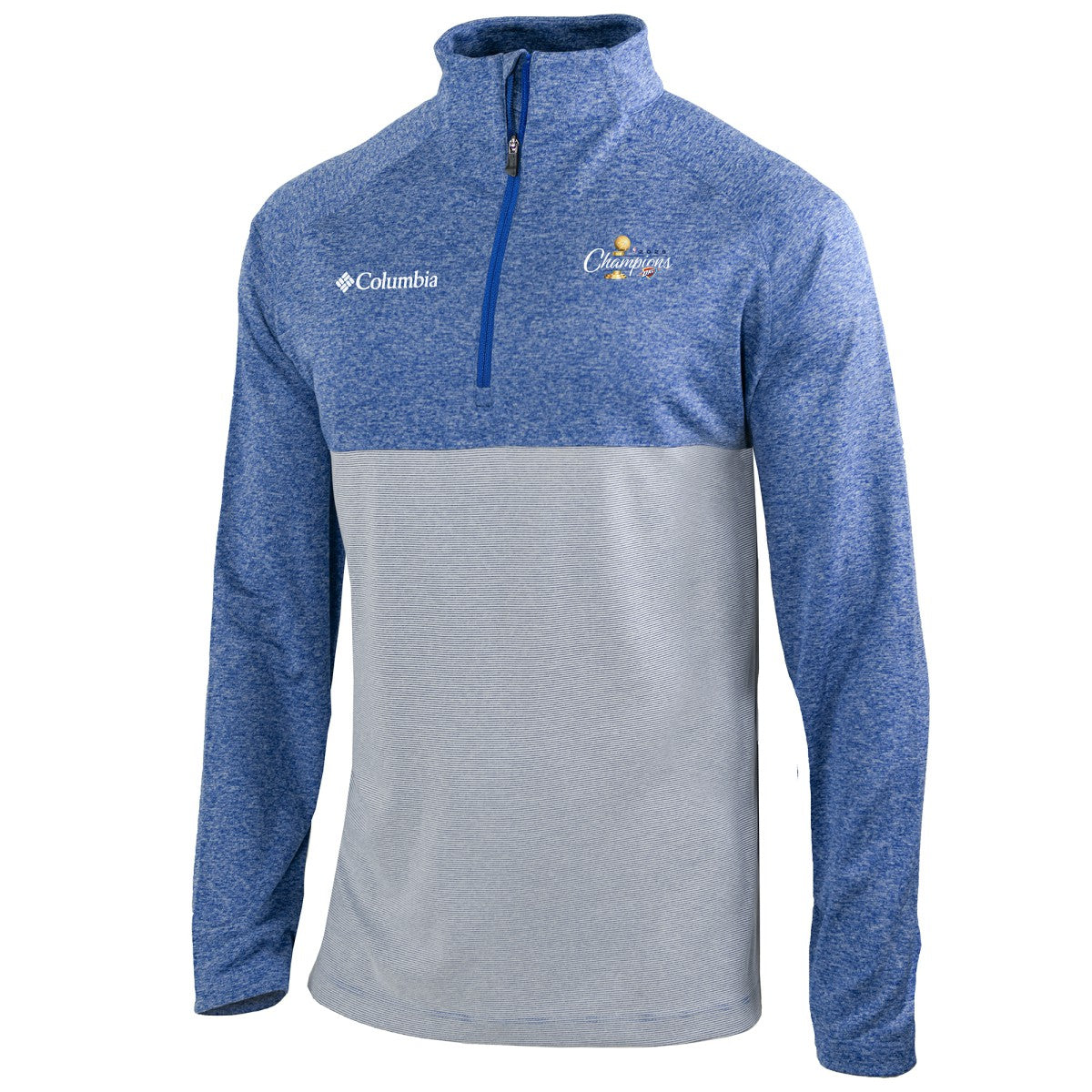 Oklahoma City Thunder 2025 NBA Finals Champions Rockin' It Raglan Omni-Wick Quarter-Zip Pullover Blue | Columbia online