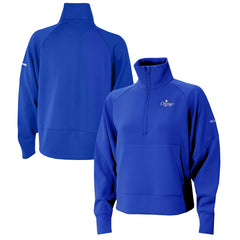 Oklahoma City Thunder Women's 2025 NBA Finals Champions Wickhams Hills Raglan Omni-Wick Half-Zip Pullover Blue | Columbia US