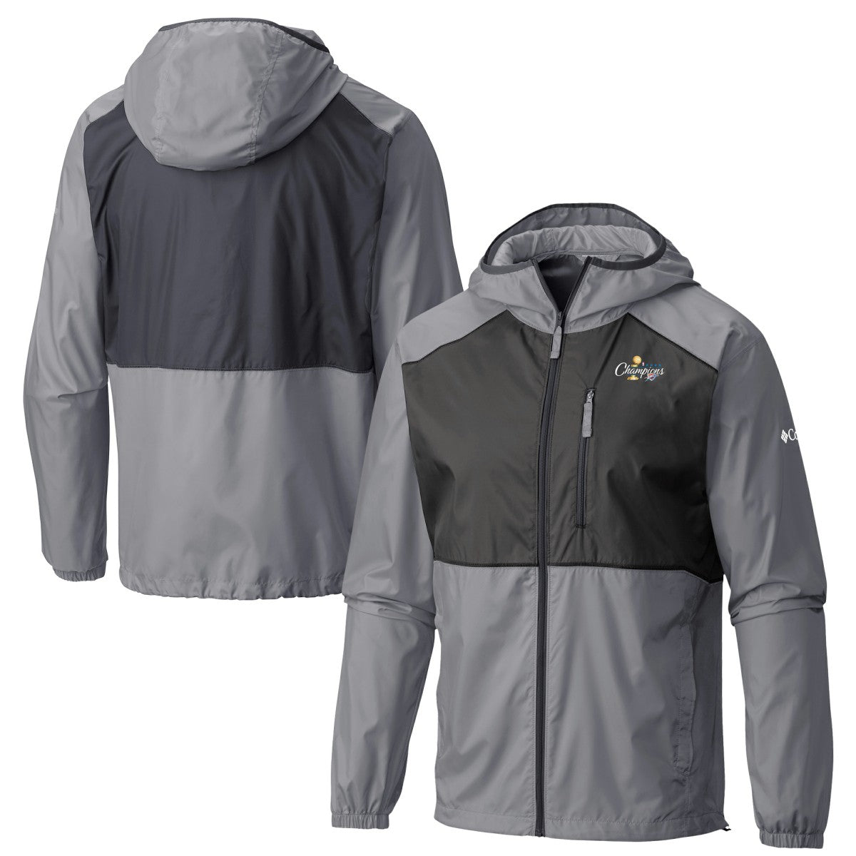 Oklahoma City Thunder 2025 NBA Finals Champions Flash Forward Lightweight Full-Zip Hooded Windbreaker Gray | Columbia Near Me