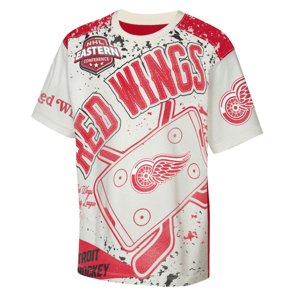 Detroit Red Wings Outerstuff Youth Top Player T-Shirt - Cream - NHL 203265383